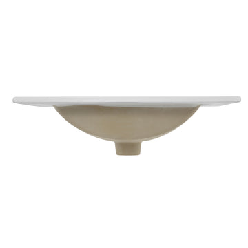 Ancillary 3-Hole 20 in. W x 18.25 in. D Classic Contemporary Rectangular Ceramic Single Sink Basin Vanity Top